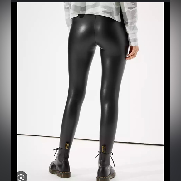 AE Faux Leather Highest Waist Legging - Picture 3 of 10